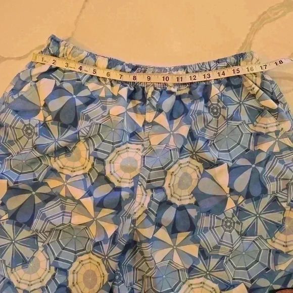 Vineyard Vines Mens Umbrella Abstract Print Swim Trunks Blue White Size Large - Picture 10 of 10